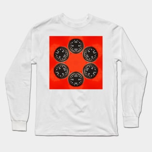 IN TOTAL CONTROL . Abstract symmetrical design in vivid RED Long Sleeve T-Shirt